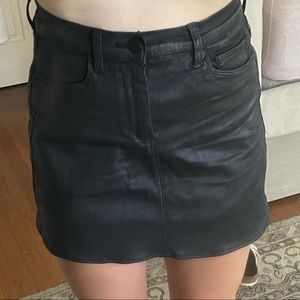 REVOLVE blanknyc black leather mini skirt